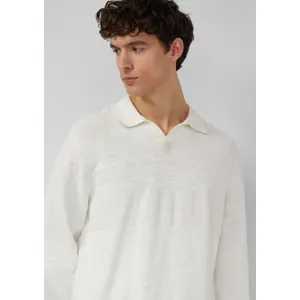 Pull ligero de malla con cuello polo s.Oliver image-3