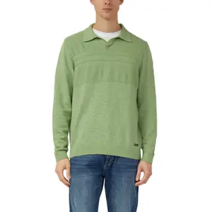 Pull ligero de malla con cuello polo s.Oliver image-2
