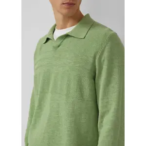 Pull ligero de malla con cuello polo s.Oliver image-3