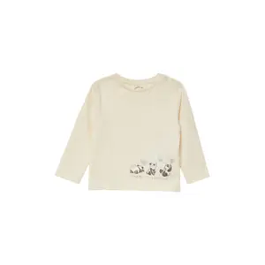 Μακρυμάνικο βαμβακερό T-shirt με σχέδιο panda για μωρά s.Oliver image-2