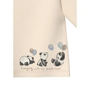 Μακρυμάνικο βαμβακερό T-shirt με σχέδιο panda για μωρά s.Oliver image-5
