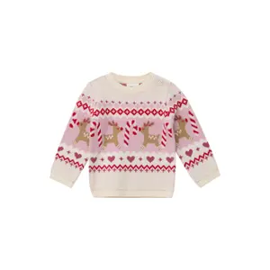 Knitted Jumper with Christmas Patterns for Babies s.Oliver image-0