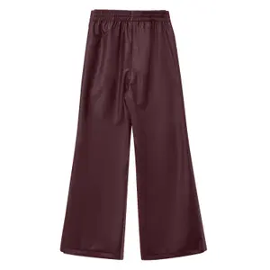 Girl's Wide Leg Faux Leather Trousers with Elastic Waistband s.Oliver image-1
