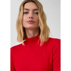 T-shirt in jersey a taglio slim con col alto donna s.Oliver image-3