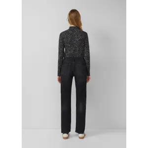 T-shirt in jersey a taglio slim con col alto donna s.Oliver image-4