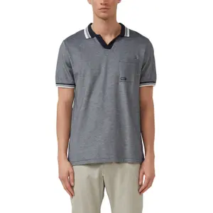 T-shirt από πικέ με γιακά polo και λεπτομέρεια λογότυπο s.Oliver image-2