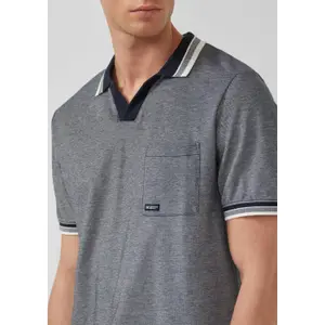 T-shirt από πικέ με γιακά polo και λεπτομέρεια λογότυπο s.Oliver image-3