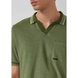 T-shirt από πικέ με γιακά polo και λεπτομέρεια λογότυπο s.Oliver image-3