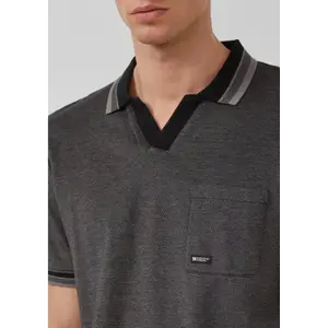 T-shirt από πικέ με γιακά polo και λεπτομέρεια λογότυπο s.Oliver image-3