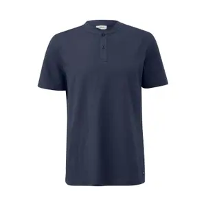 T-shirt με γιακά Henley και δομή διαμαντιού s.Oliver image-0