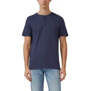 T-shirt με γιακά Henley και δομή διαμαντιού s.Oliver image-2