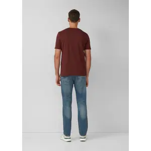 T-shirt κοντομάνικο από βαμβάκι με στρογγυλή λαιμόκοψη και τύπωμα μπροστά s.Oliver image-4