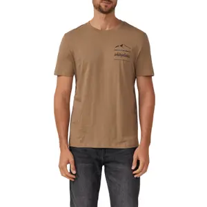 T-shirt κοντομάνικο από βαμβάκι με στρογγυλή λαιμόκοψη και τύπωμα μπροστά s.Oliver image-2