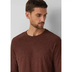 Long Sleeve Cotton T-Shirt with Crew Neck and Logo Patch s.Oliver image-3