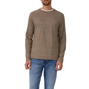 Long Sleeve Cotton T-Shirt with Crew Neck and Logo Patch s.Oliver image-2