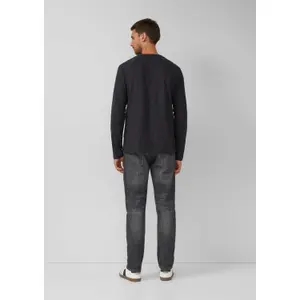 Long Sleeve Cotton T-Shirt with Crew Neck and Logo Patch s.Oliver image-4