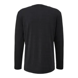 Camiseta de manga larga de punto con cuello Henley s.Oliver image-1