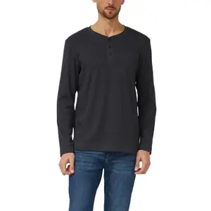 Camiseta de manga larga de punto con cuello Henley s.Oliver image-2