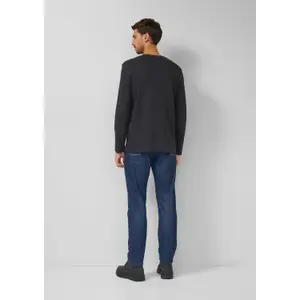 Camiseta de manga larga de punto con cuello Henley s.Oliver image-4