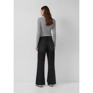 Jeans Wide Leg Normale Passform Weite Beine Damen mit Dekosteinen s.Oliver SuriSuri image-4