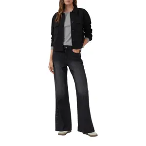 Jeans Wide Leg Normale Passform Weite Beine Damen mit Dekosteinen s.Oliver SuriSuri image-6