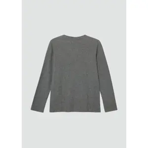 T-shirt από δομημένο jersey με μακριά μανίκια και κεντημένο λογότυπο για παιδί s.Oliver image-3