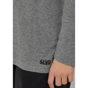 T-shirt από δομημένο jersey με μακριά μανίκια και κεντημένο λογότυπο για παιδί s.Oliver image-5