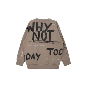 Oversized Sweatshirt with All-Over Print and Ribbed Edges, Brushed Interior Child s.Oliver image-1