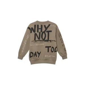 Oversized Sweatshirt with All-Over Print and Ribbed Edges, Brushed Interior Child s.Oliver image-4