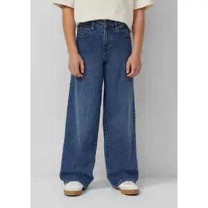 Jeans Baggy taglio rilassato vita media gamba ampia interno morbido e caldo bambino s.Oliver image-5