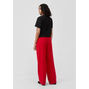Wide Leg Elastic Waist Trousers for Women s.Oliver image-4