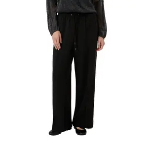 Hose aus Twill mit weitem Bein und elastischem Bund für Damen s.Oliver image-2