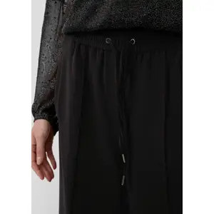 Hose aus Twill mit weitem Bein und elastischem Bund für Damen s.Oliver image-3