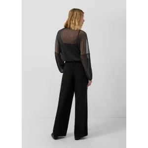 Hose aus Twill mit weitem Bein und elastischem Bund für Damen s.Oliver image-4