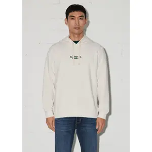 Sweatshirt à capuche avec imprimé mousse et détail logo s.Oliver image-6