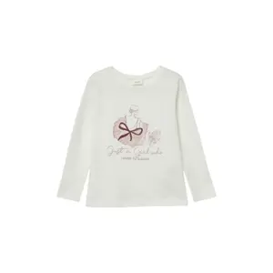 T-shirt με μακριά μανίκια με γυαλιστερό τύπωμα φαρδιάς εφαρμογής κορίτσι s.Oliver image-2