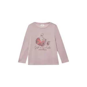 T-shirt με μακριά μανίκια με γυαλιστερό τύπωμα φαρδιάς εφαρμογής κορίτσι s.Oliver image-2