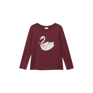 T-shirt με μακριά μανίκια με γυαλιστερό τύπωμα φαρδιάς εφαρμογής κορίτσι s.Oliver image-2