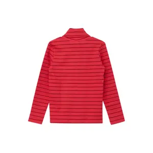T-shirt a maniche lunghe a collo alto in maglia a coste rigata ragazza s.Oliver image-1