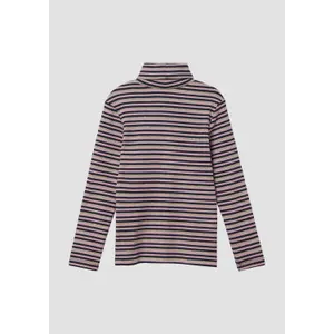 T-shirt a maniche lunghe a collo alto in maglia a coste rigata ragazza s.Oliver image-1