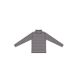 T-shirt a maniche lunghe a collo alto in maglia a coste rigata ragazza s.Oliver image-3