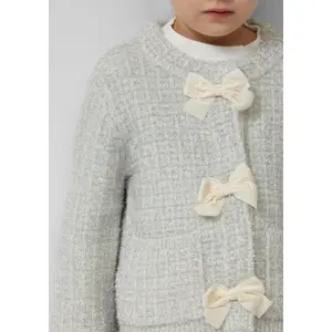 Knit Cardigan with Knots and Snap Buttons Girl s.Oliver image-6