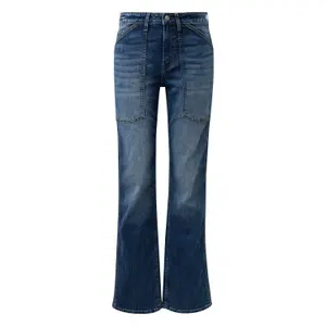 Jeans Regular coupe droite taille mi-haute jambe droite longues poches plaquées femme s.Oliver image-0