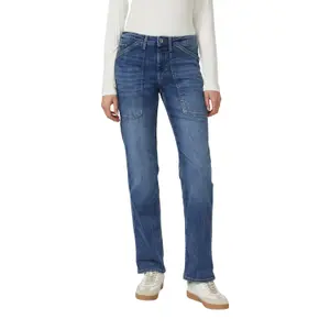 Jeans Regular coupe droite taille mi-haute jambe droite longues poches plaquées femme s.Oliver image-2