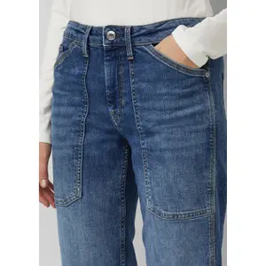 Jeans Regular coupe droite taille mi-haute jambe droite longues poches plaquées femme s.Oliver image-3