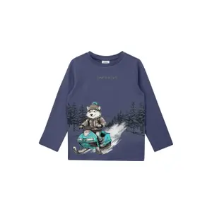 T-shirt μακρυμάνικο από βαμβάκι κανονική γραμμή με τυπωμένο λάστιχο μπροστά για παιδί s.Oliver image-0
