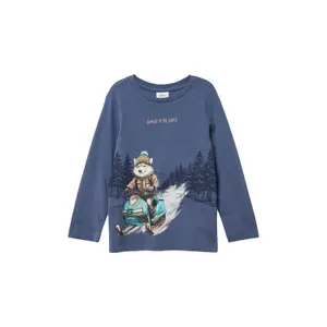 T-shirt μακρυμάνικο από βαμβάκι κανονική γραμμή με τυπωμένο λάστιχο μπροστά για παιδί s.Oliver image-2