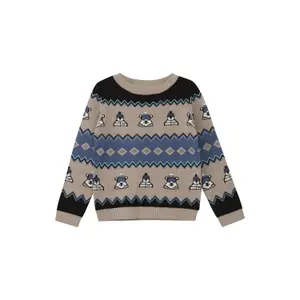 Long Sleeve Round Neck Jacquard Sweater Child s.Oliver image-0