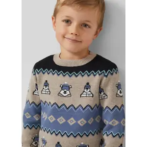 Long Sleeve Round Neck Jacquard Sweater Child s.Oliver image-6