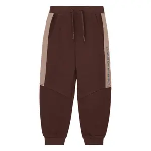 Joggingbyxor med kontrasterande remmar och tryckt detalj för babypojkar s.Oliver image-0